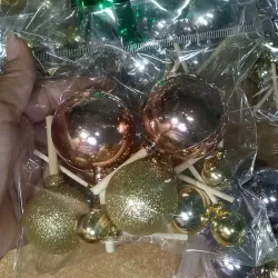 Set de bolas | rosa gold+oro