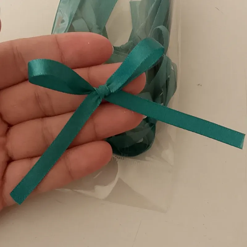 Set de lazos verde azul 15x 