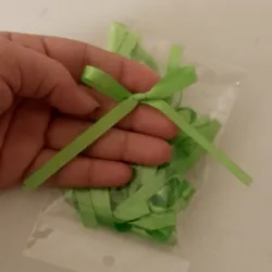 Set de lazos verde claro 15x