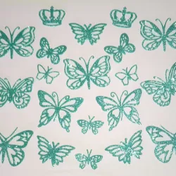 Set de mariposas jade