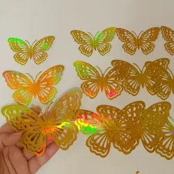 Set mariposas doradas #1