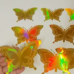 Set mariposas doradas #7