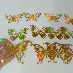 Set mariposas doradas #9