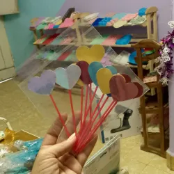 Topper de corazones 10x