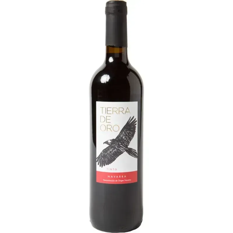 Tierra de Oro: Vino tinto joven DO Navarra botella 75 cl