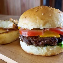 Pan c/ hamburguesa simple 
