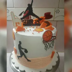 Cake con temática de basket