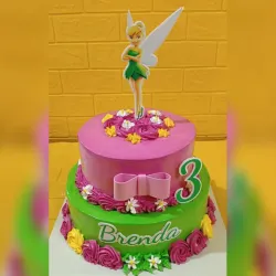 CAKE TEMÁTICO DE TINKERBELL