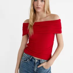 Blusa Manga Recta Stradivarius