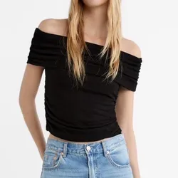 Blusa negra Stradivarius