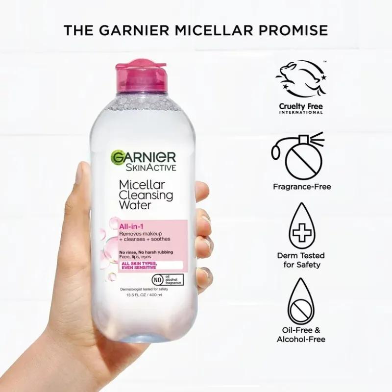 GARNIER SKINACTIVE Micellar Cleansing Water All-in-1 Removes makeup