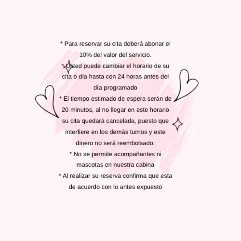 🌸Política de citas y Normas del local🌸