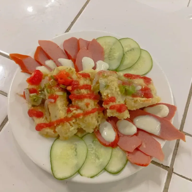 Tamales con salchicha 