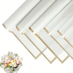 Papel blanco y dorado