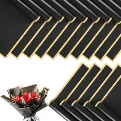 Papel negro y dorado 