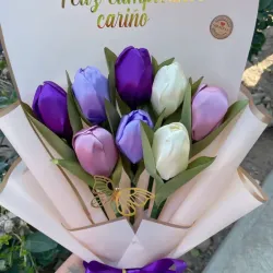 Ramo de 8 tulipanes 