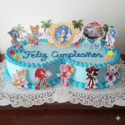 Cake doble redondo temático