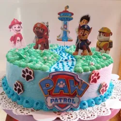 Cake redondo temático Pow Patrol