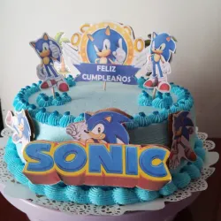 Cake redondo temático Sony