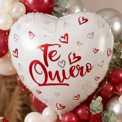 Globo metálico de corazón 18"
