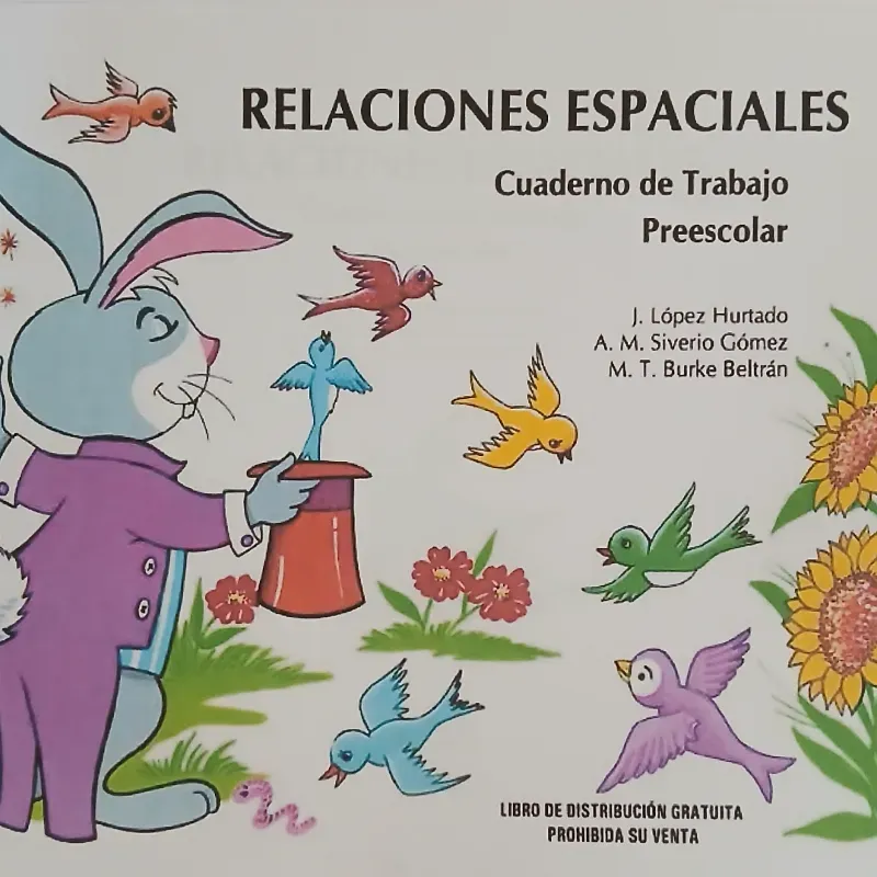 Libro Relaciones Espaciales de preescolar