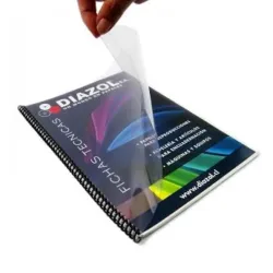 Mica transparente para encuadernar