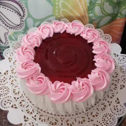Panetela marmoleada decorada