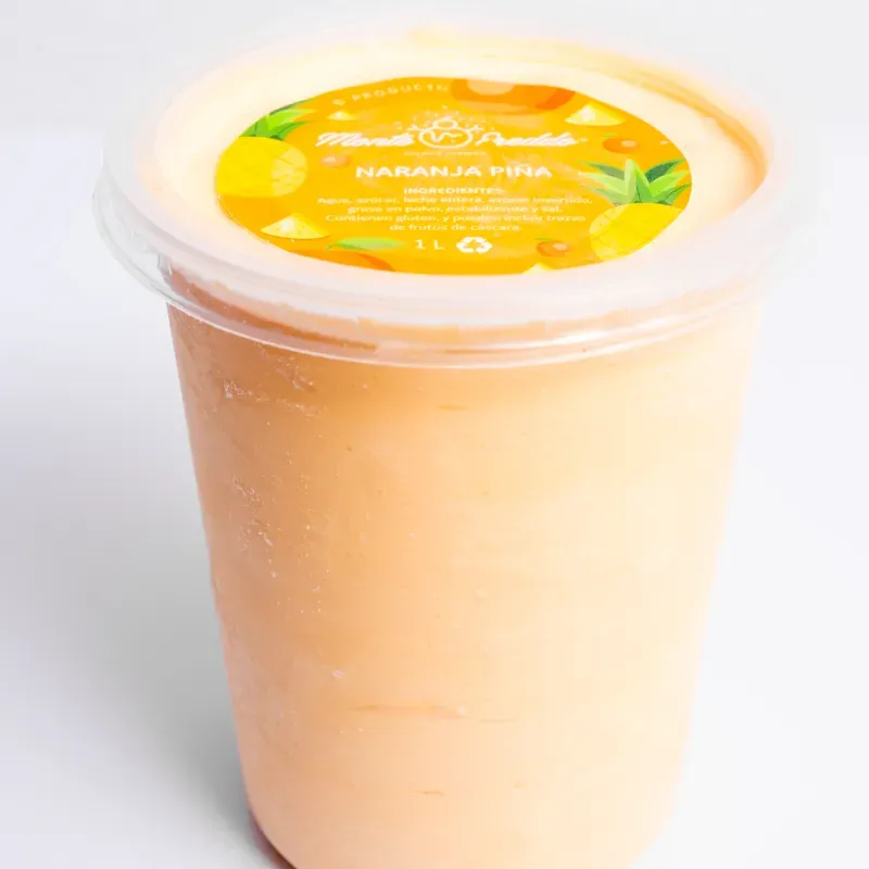 Helado Montefreddo de naranja piña (1 litro)