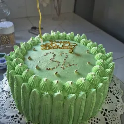 Pastel en forma circular