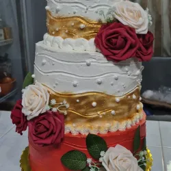 Pastel de rosas