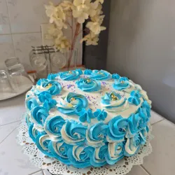 Pastel redondo de 25 cm de ancho