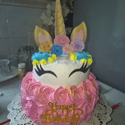 Pastel temática unicornio