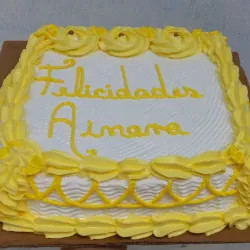 Kake cuadrado amarillo🎂💛