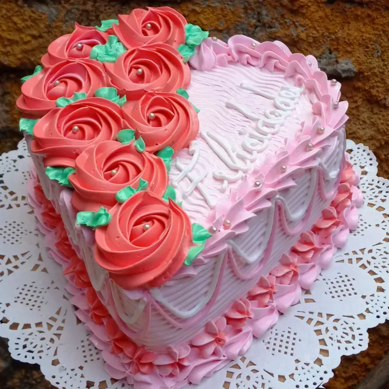 Kake en forma de corazón ❤️