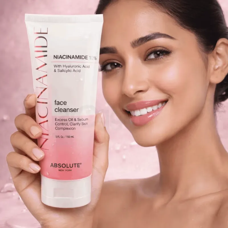 ✨NIACINAMIDE 10% FACE CLEANSER  With Hyaluronic Acid & Salicylic Acid | Excess Oil & Sebum Control | Clarify Skin Complexion