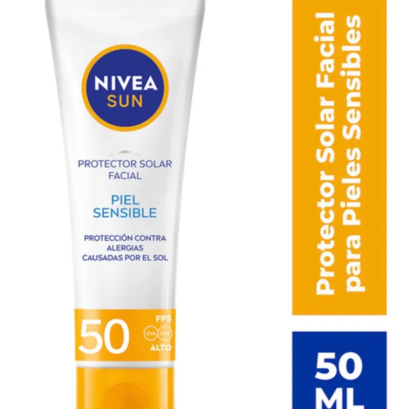 ☀️NIVEA SUN – PROTECTOR SOLAR FACIAL PIEL SENSIBLE