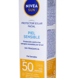 ☀️NIVEA SUN – PROTECTOR SOLAR FACIAL PIEL SENSIBLE