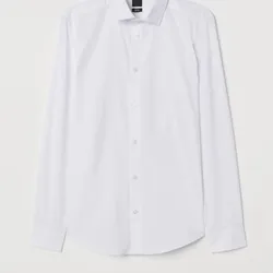 Camisa blanca mangas largas 