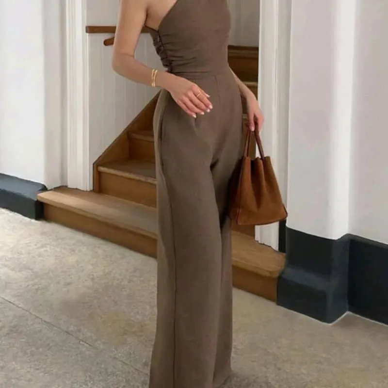 Mono largo color marrón 