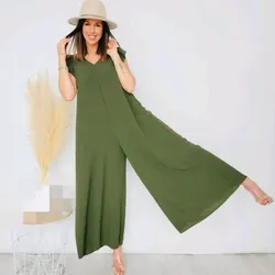 Mono pantalón color verde 