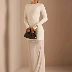 Vestido albaricoque largo 