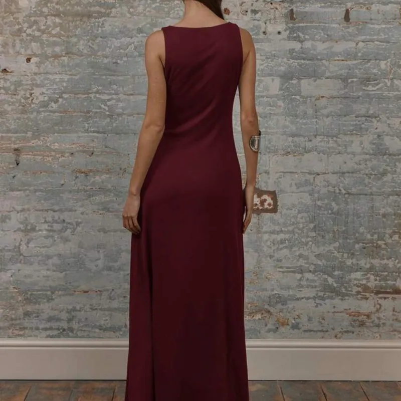 Vestido largo ajustado 