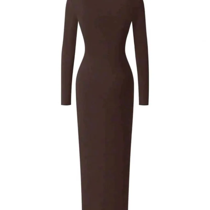 Vestido largo ajustado 