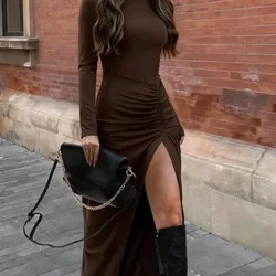 Vestido largo ajustado 