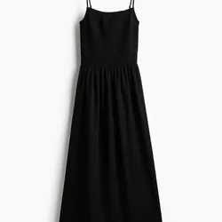Vestido Largo Negro H&M