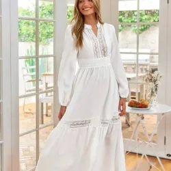 Vestido mangas largas