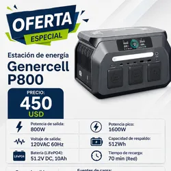 Estación de energía Genercell P800