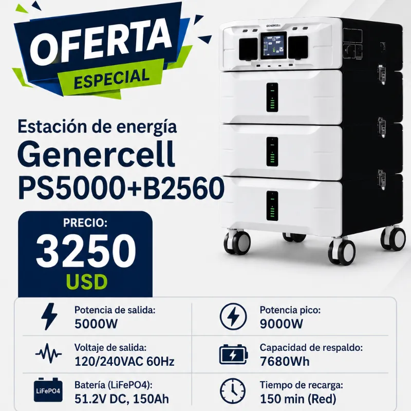 Estación de energía Genercell PS5000+B2560