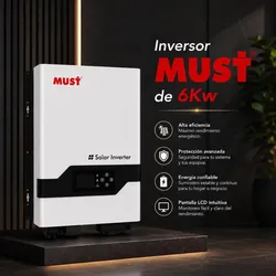 Inversor Must de 6k 110v-220v con Fase Dividida