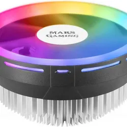 Mars Gaming MCPU120, Disipador CPU Perfil Bajo con Ventilador 120mm CHROMA RGB, TDP 120W, Tecnología PWM Silenciosa, Compatible Intel & AMD